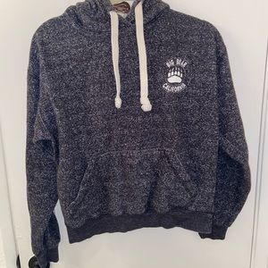 Gray Big Bear Hoodie Sweatshirt